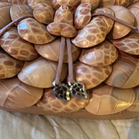 Rare Brighton Rosalie pink Leather Shoulder Handbag Vintage - Picture 7 of 13